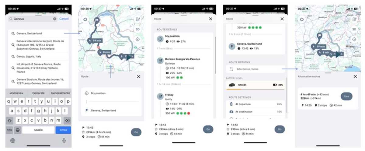 e-routes app